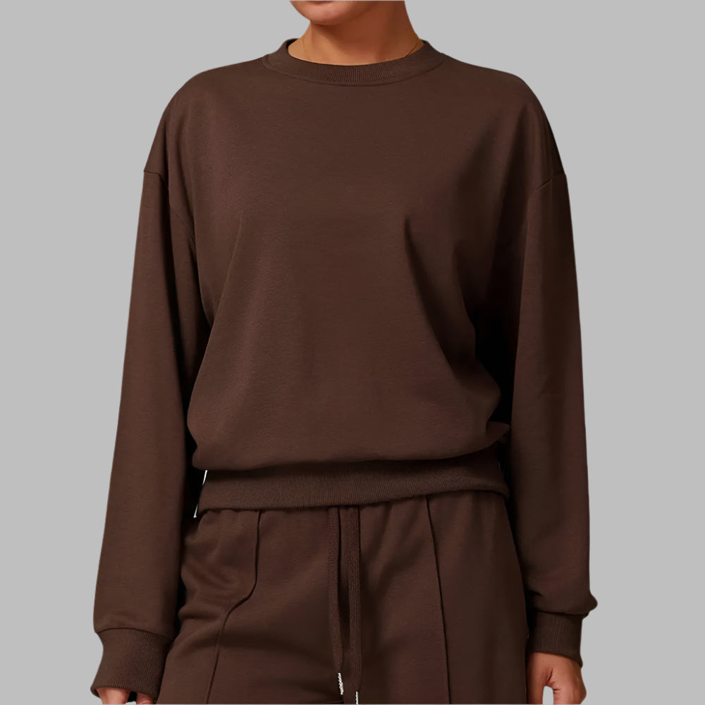 Round Neck Casual Women's sweatshirt