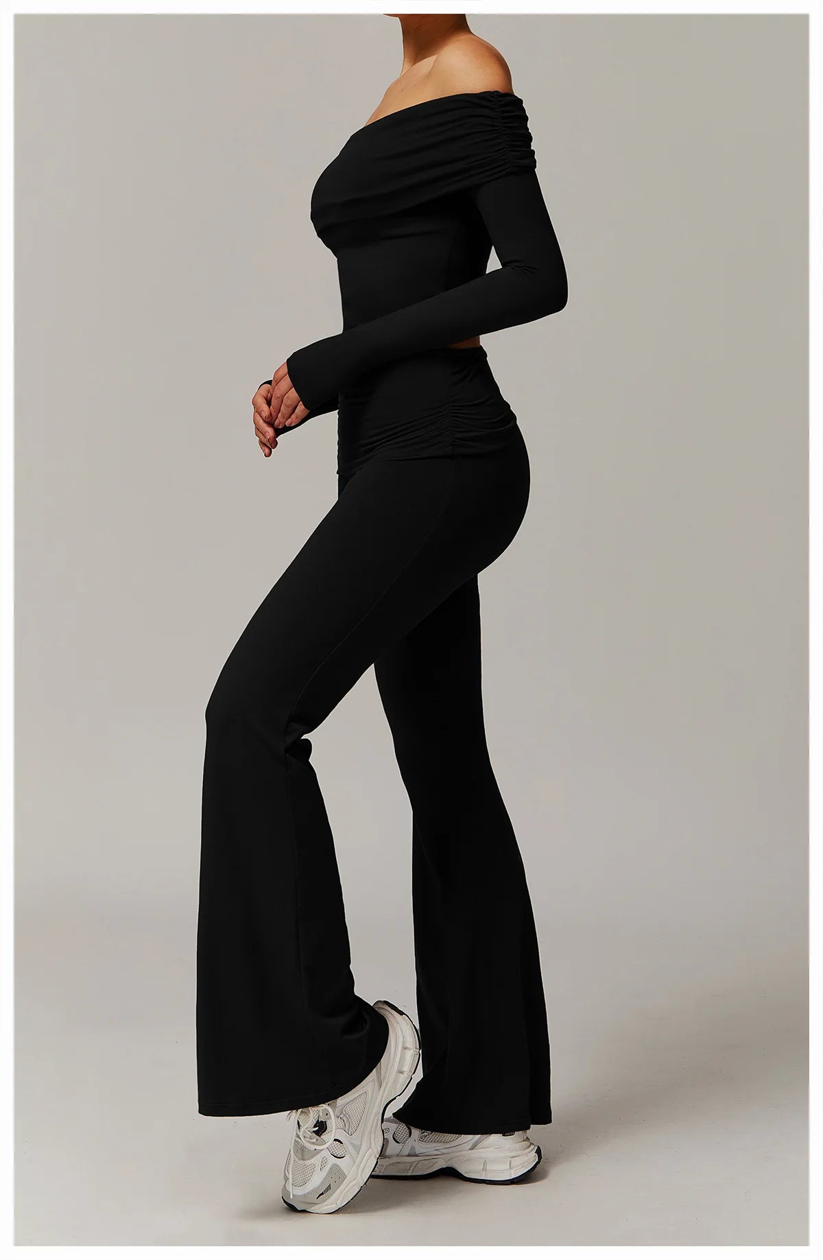 Bell-bottoms wide leg fitness Sport Leggings