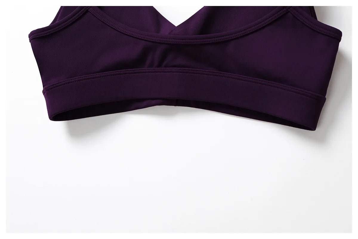 Breathable Shockproof Push Up gym Workout Top