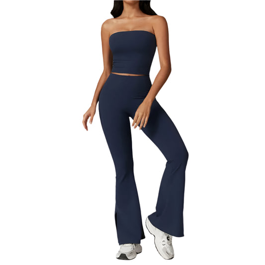 Women's Clothes 2pcs bandeau & leggings Gym Yoga Set