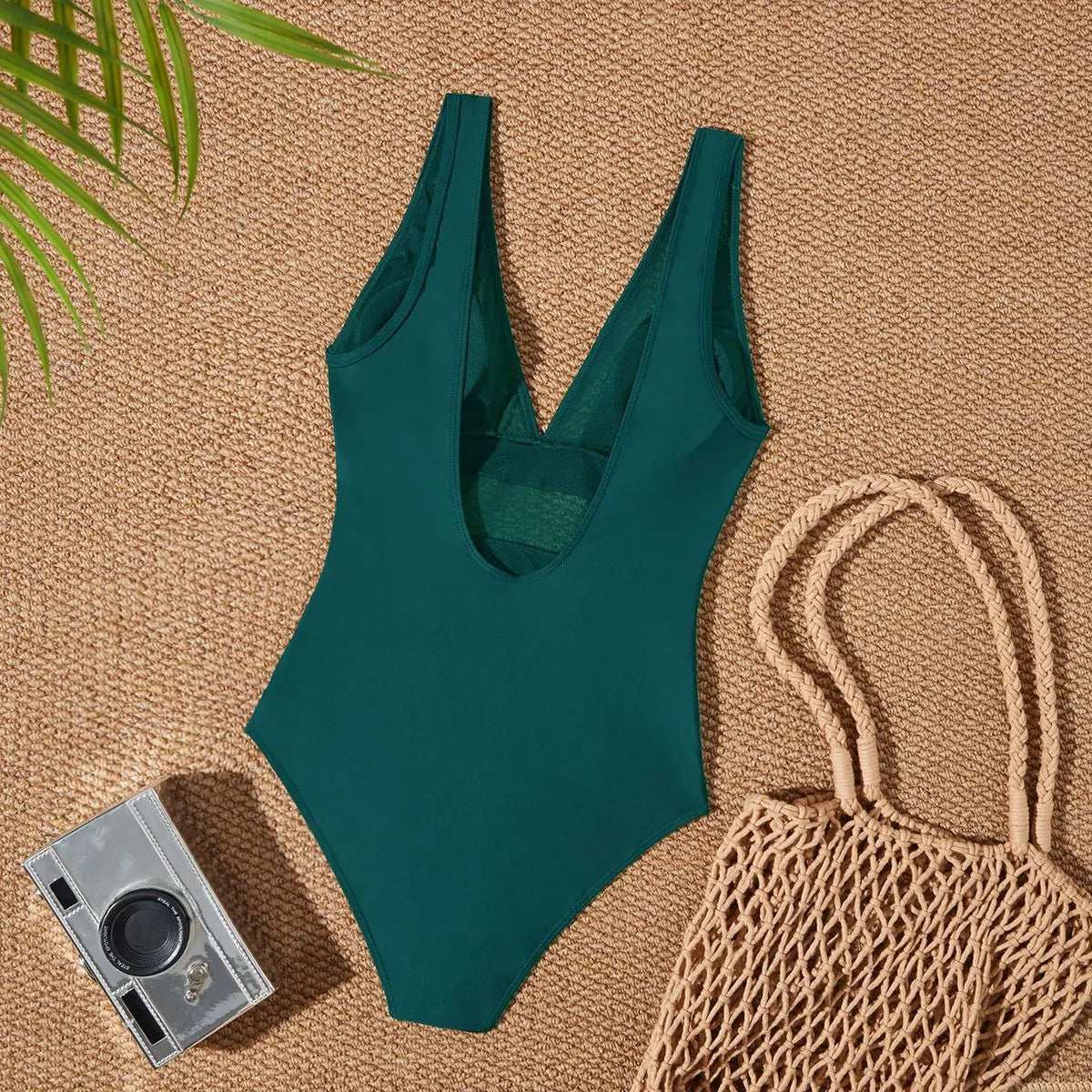 Low Back mesh One Piece Swimsuit