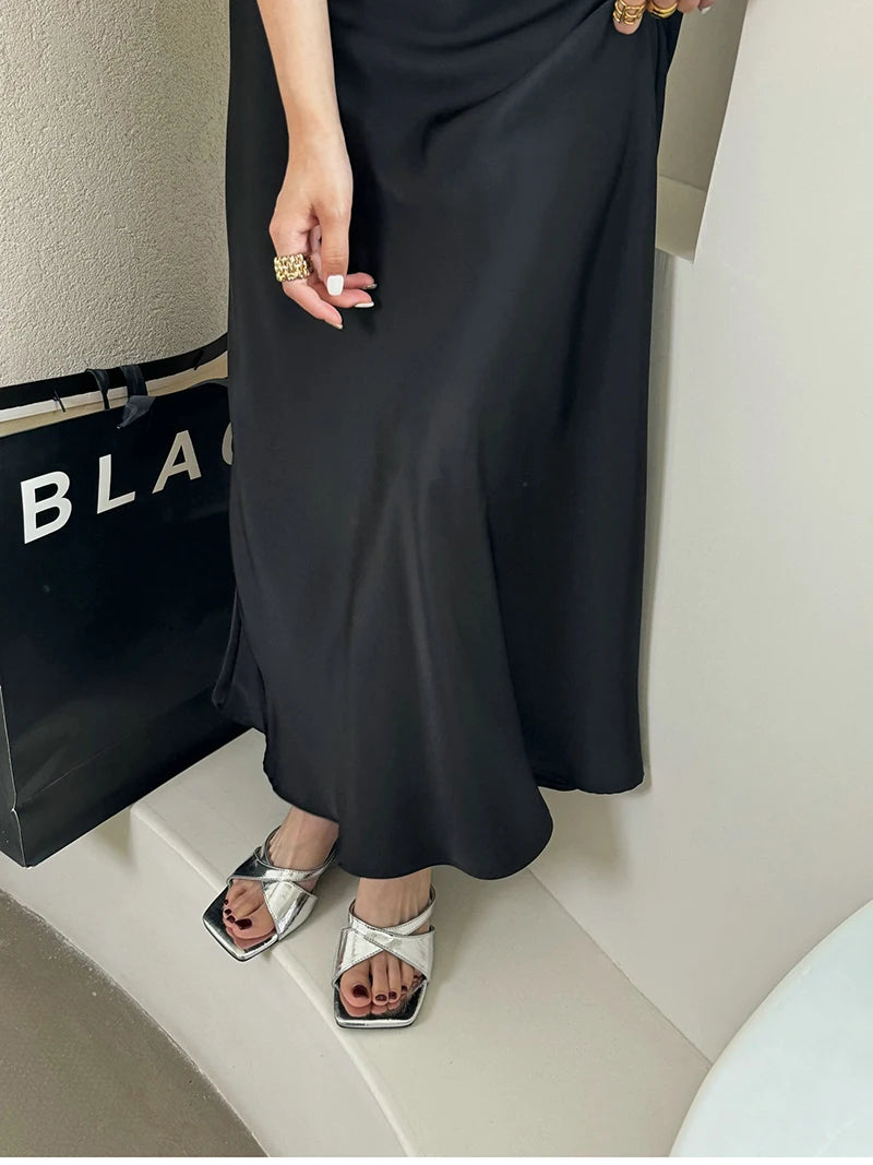 Slope medium Heel Open Toe Sandals