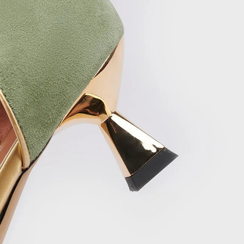 Women pointed toe Low kitten heel Shoes