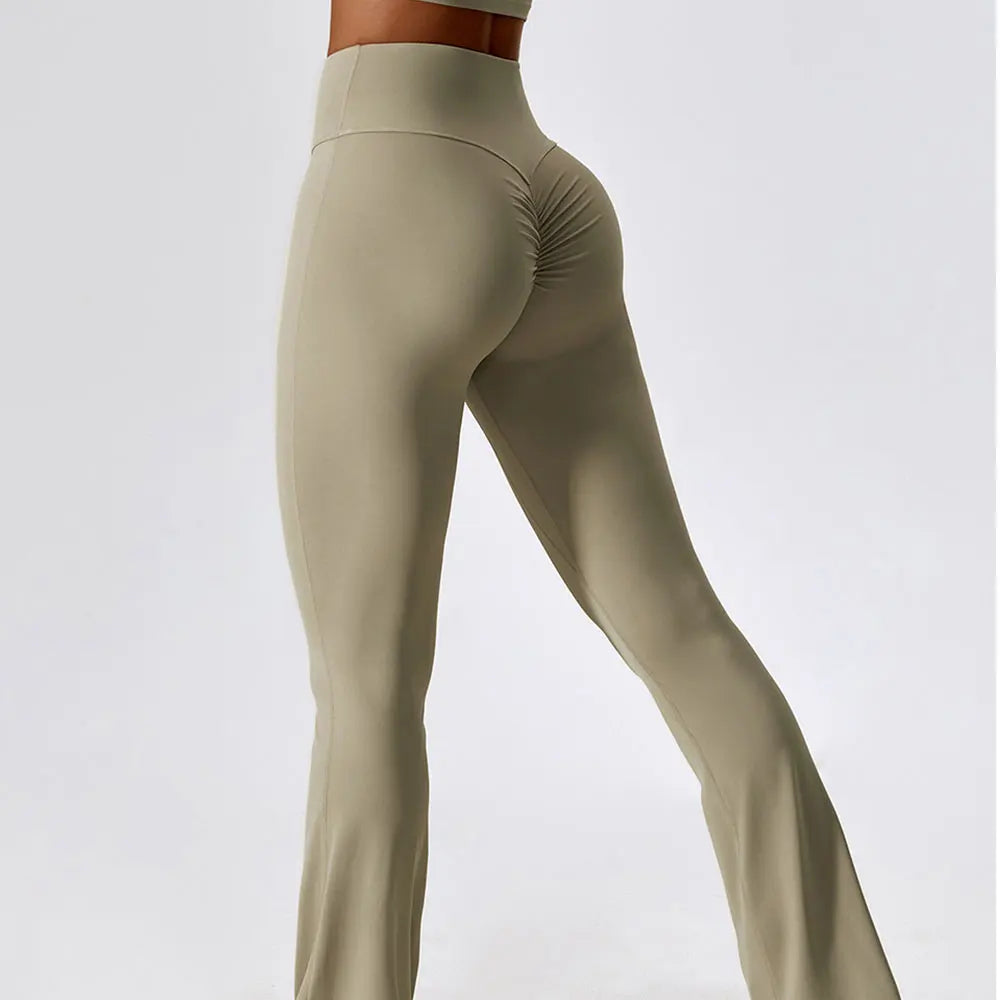 Wide-leg High Waist Flared Workout Bell-bottoms Yoga leggings