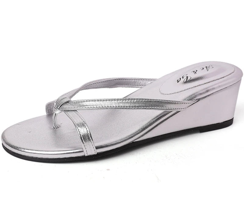 Clip Toe Wedges Heel Sandals