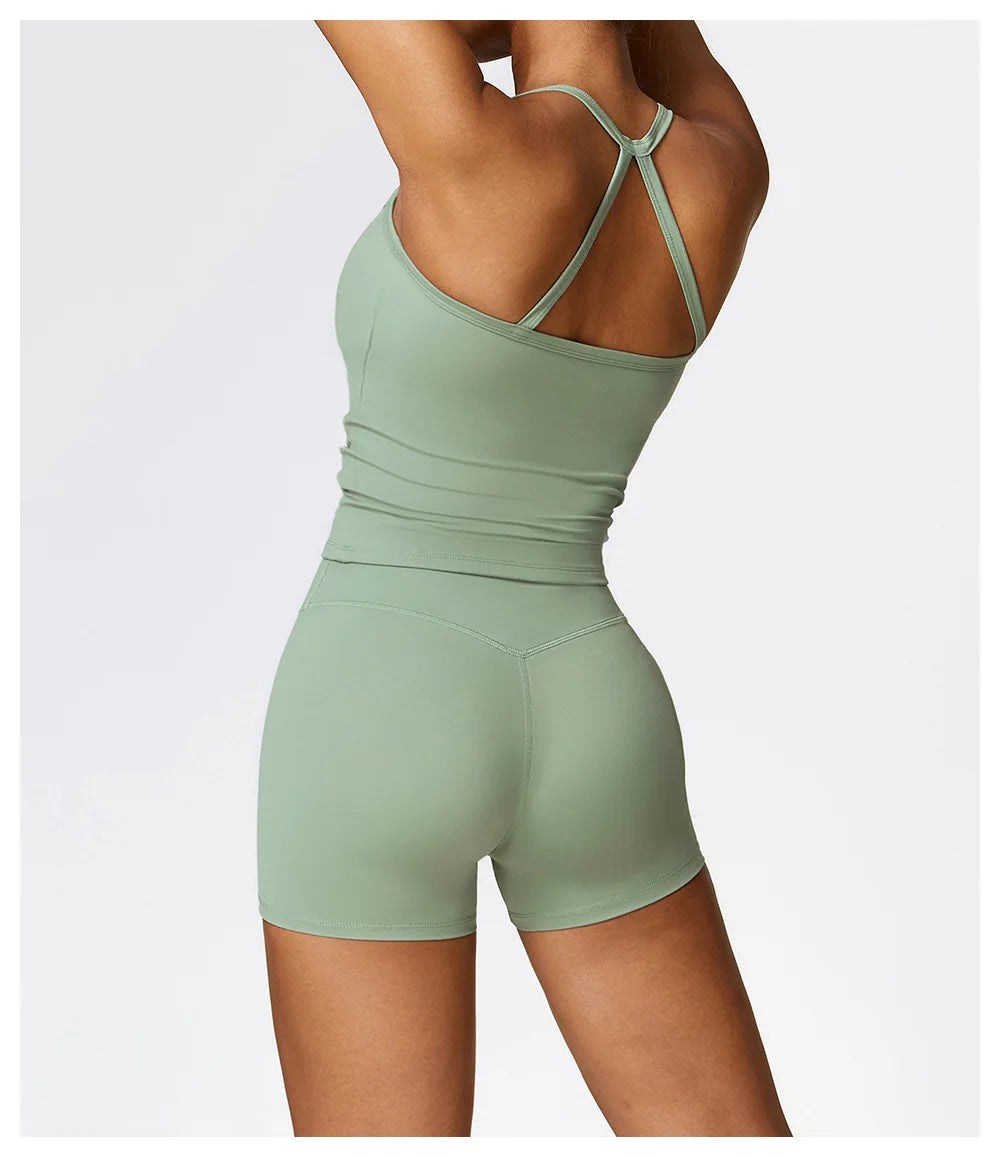 Cross Back Yoga Sports Bra