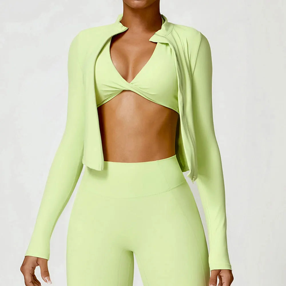 Full Zip-up Yoga Gym Workout Jacket