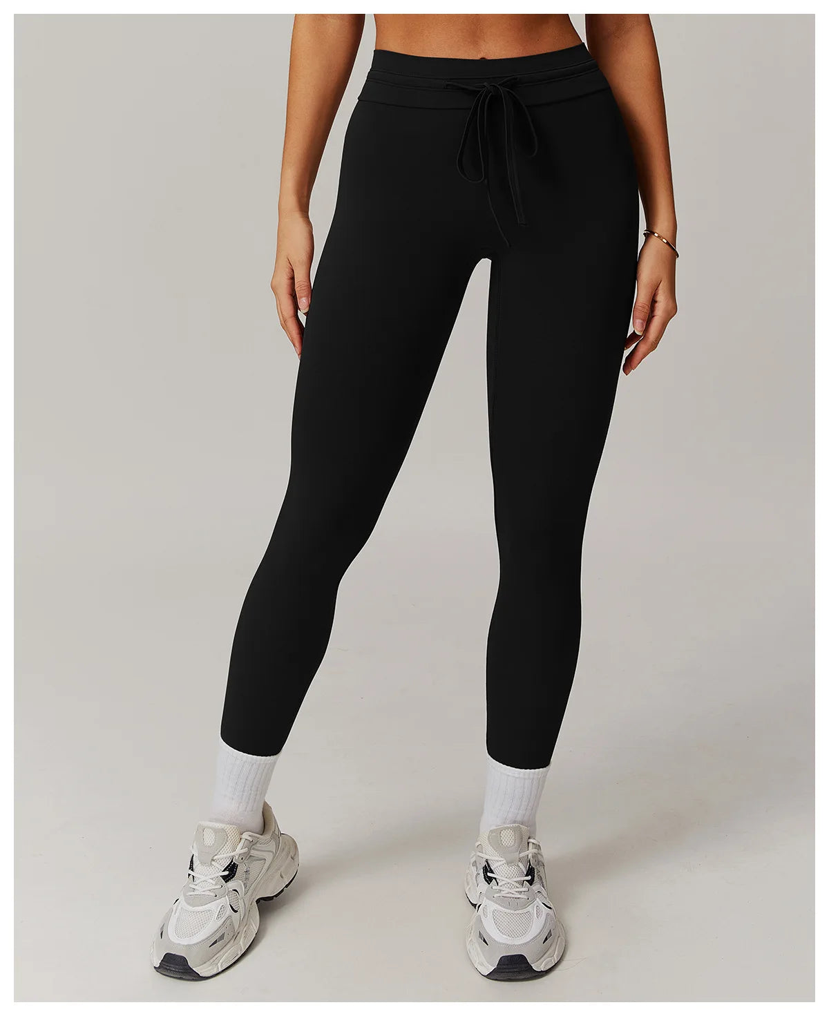 Drawstring High Waist Fitness Leggings