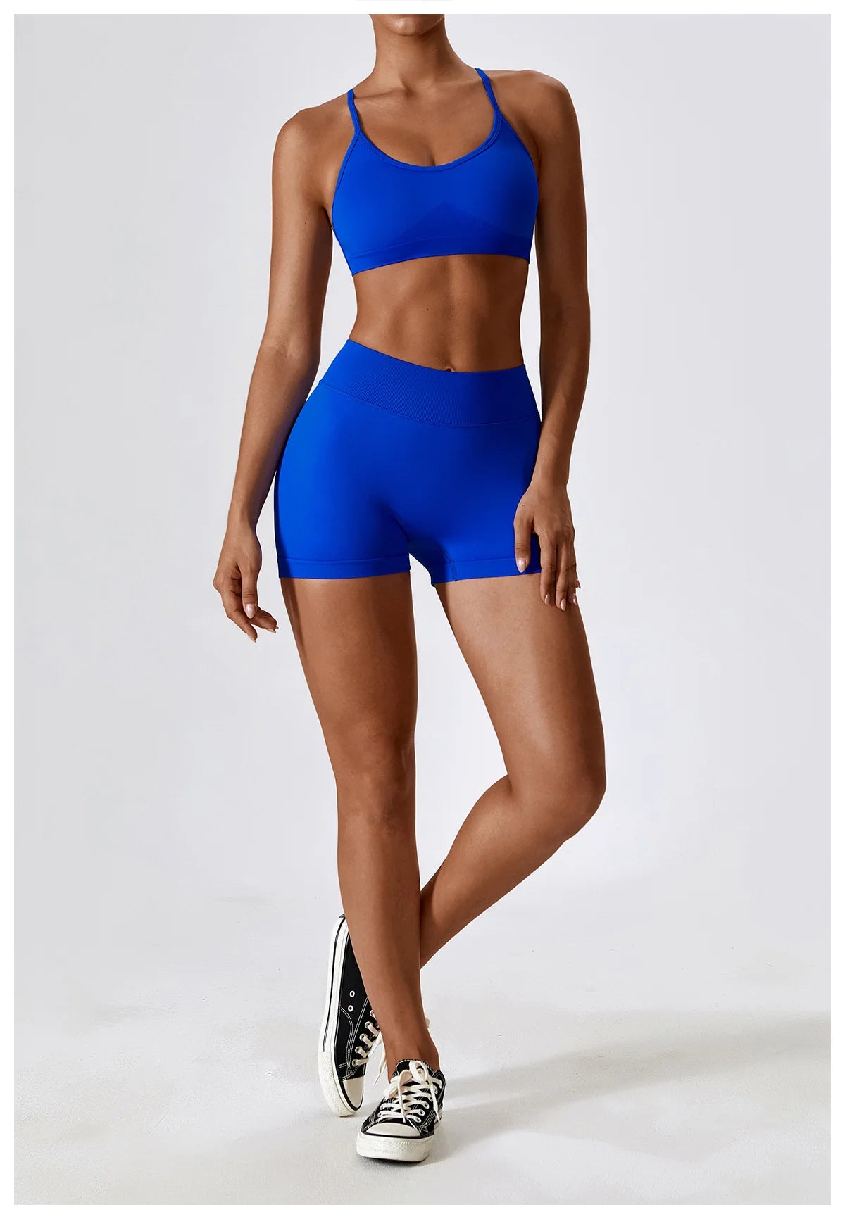 Seamless Yoga Gym 2 Piece shorts and bra Set