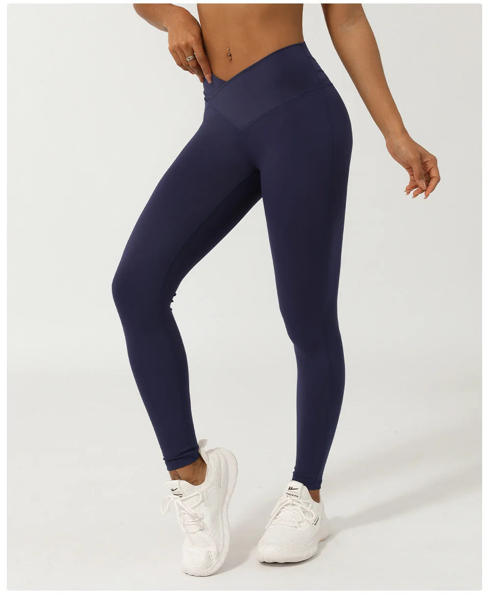 V-shaped Waist High Waist Fitness gym Leggings