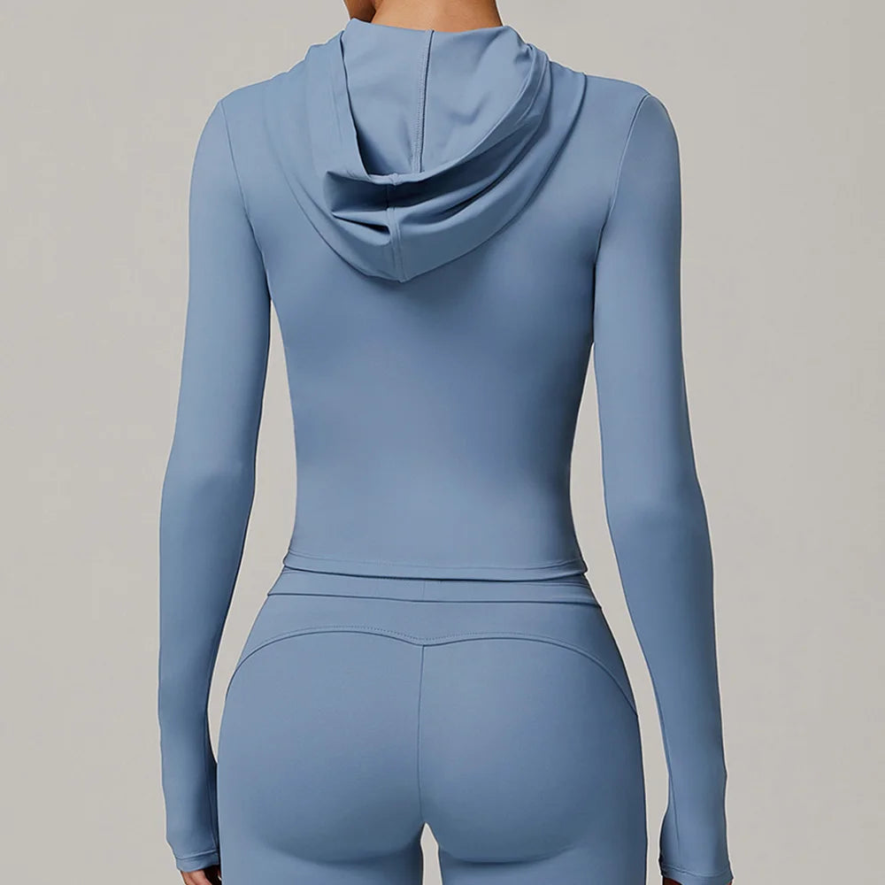 Zipper Long Sleeve Sports Jacket