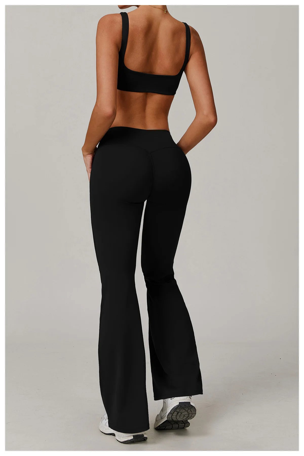 Bell Bottomed High Waist Wide Leg Gym Leggings