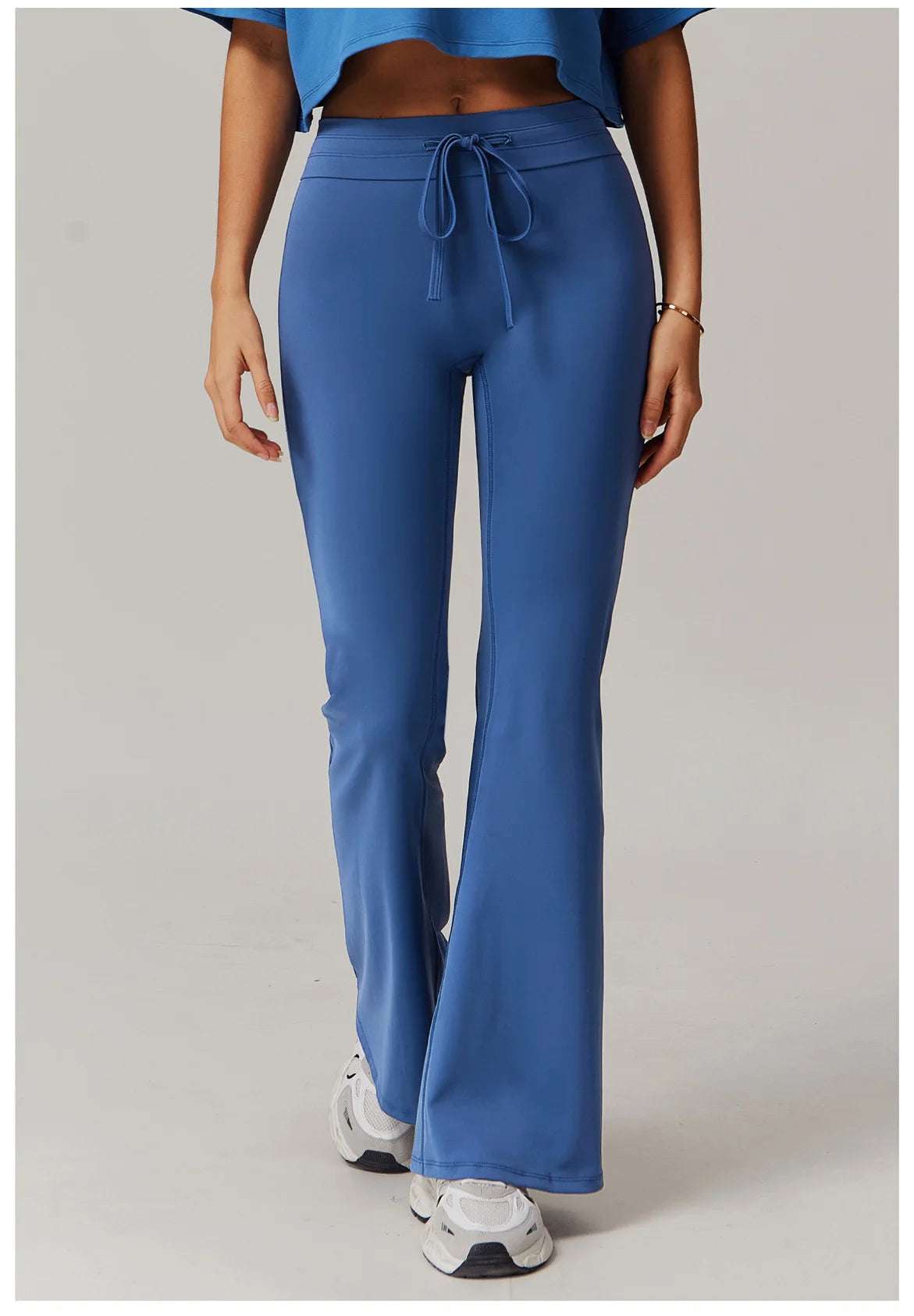 Wide Leg Bell-bottoms drawstring Sports Leggings