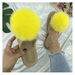 Fur Fluffy thick sole Slippers