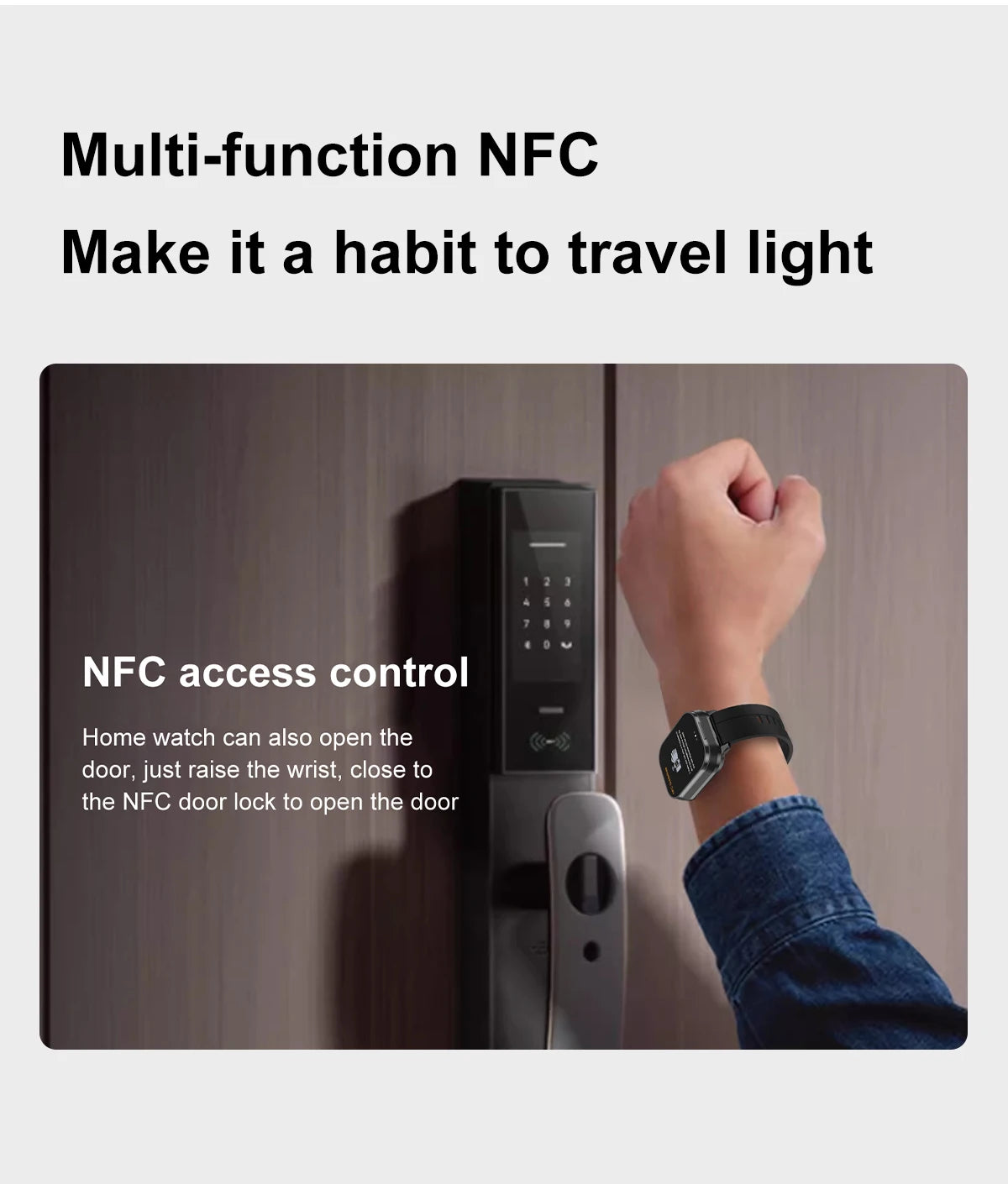 2.01 inch TWS 2-in-1 Earphones Bluetooth Call NFC Heart Rate Blood Pressure Health Monitor Music Smartwatch