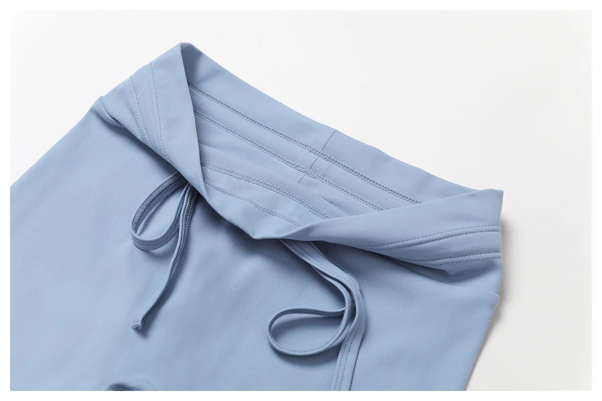 Drawstring High Waist Fitness Leggings