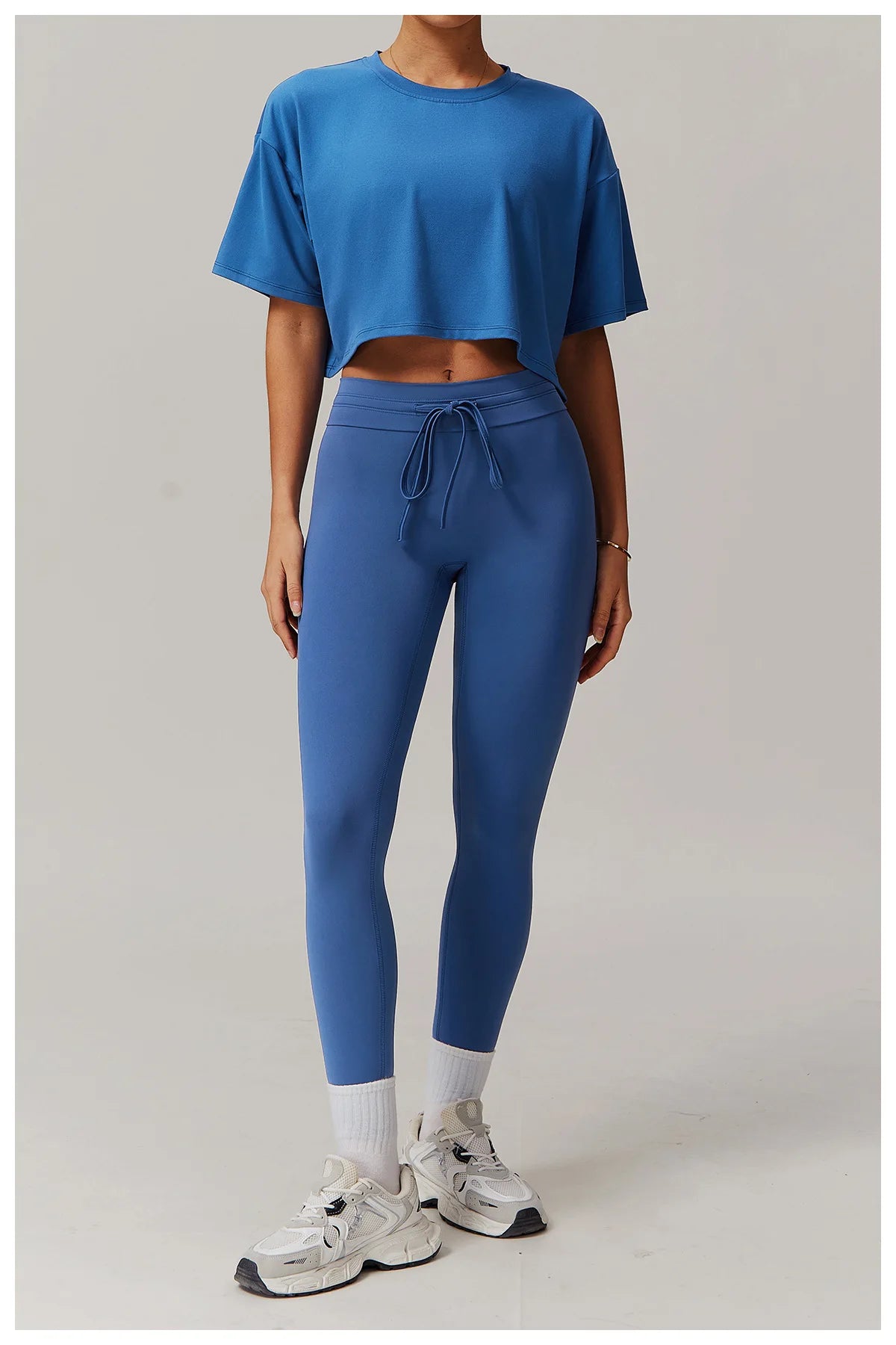 Drawstring High Waist Fitness Leggings