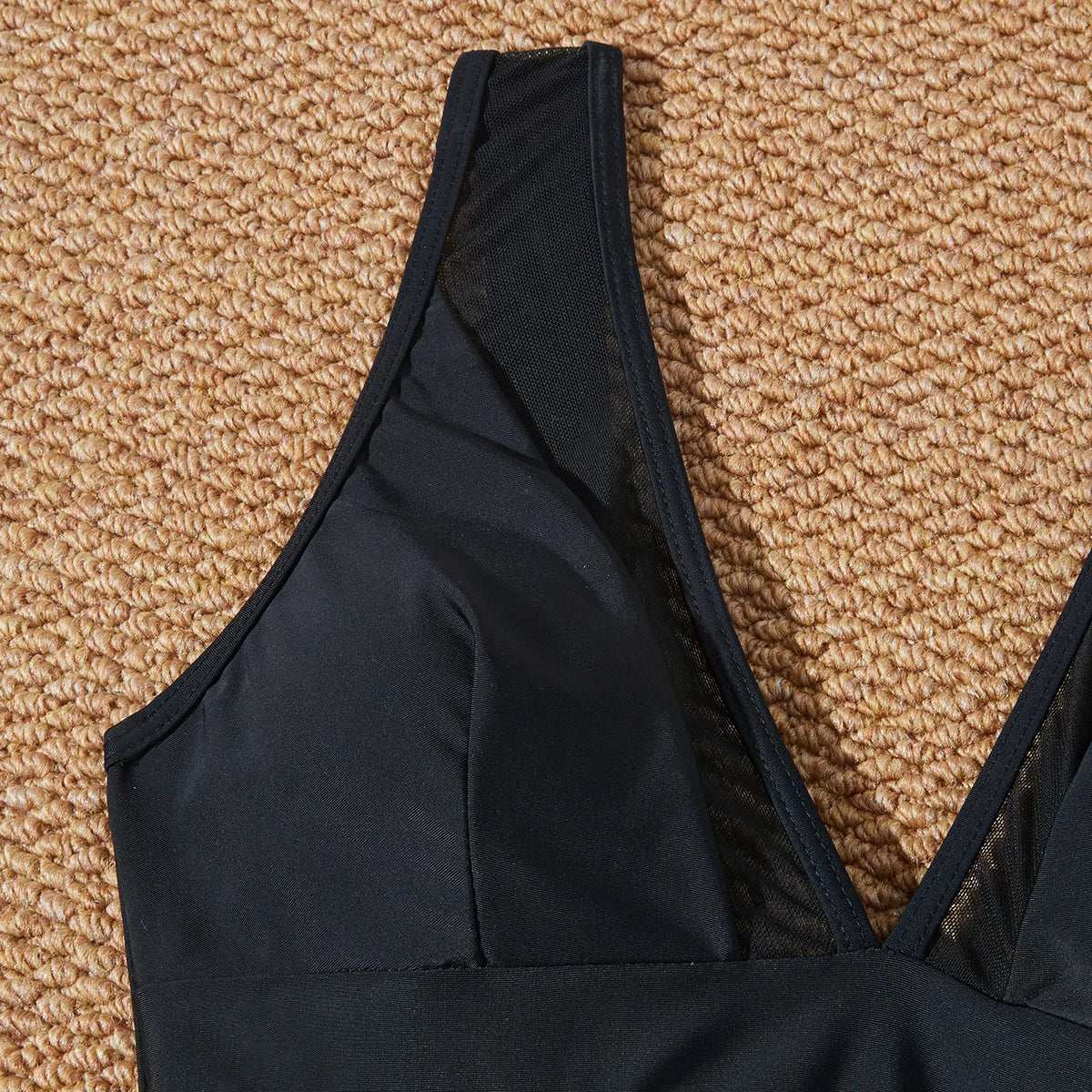 Low Back mesh One Piece Swimsuit