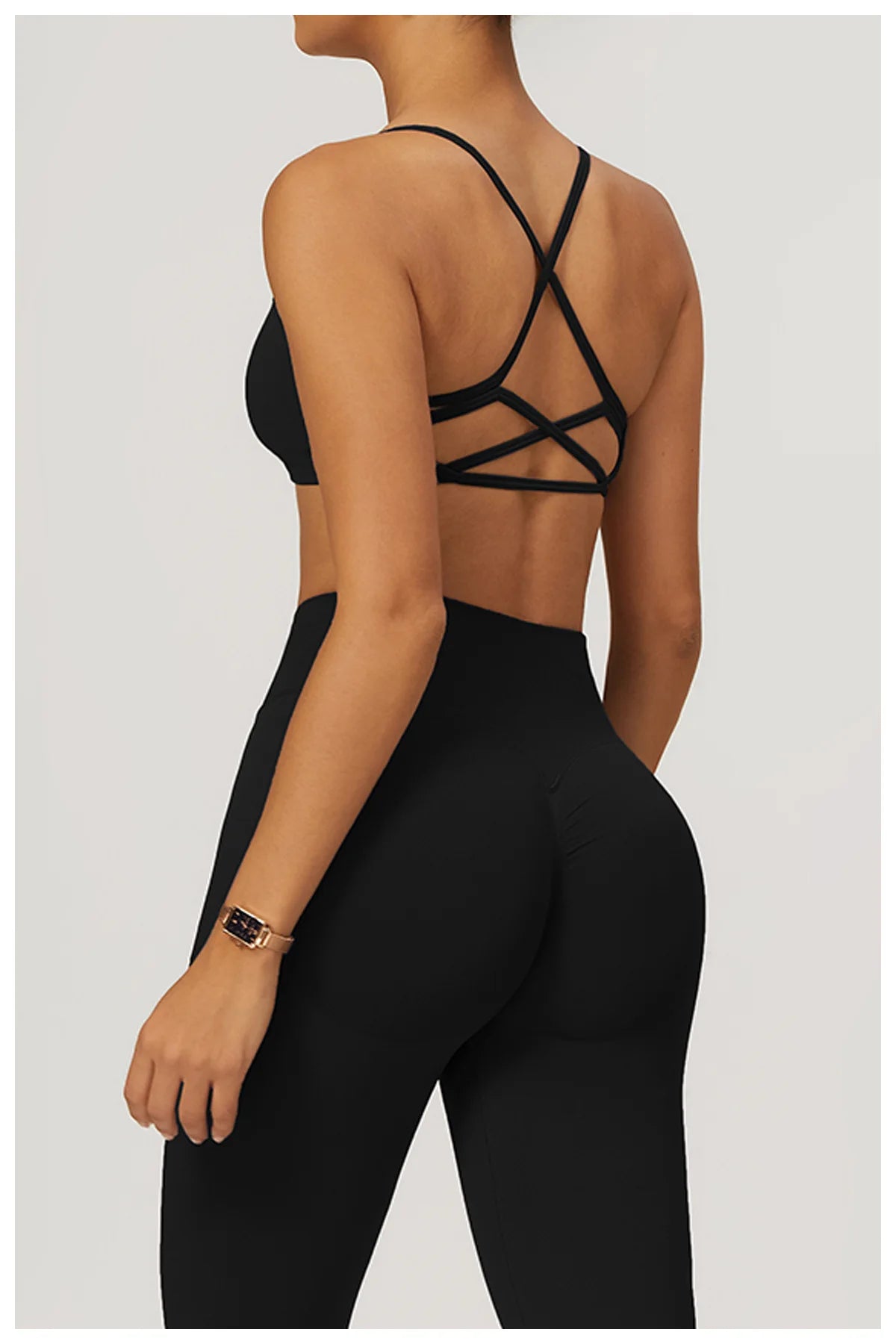 Cross Strap High Support Impact Sports Gym Bralette