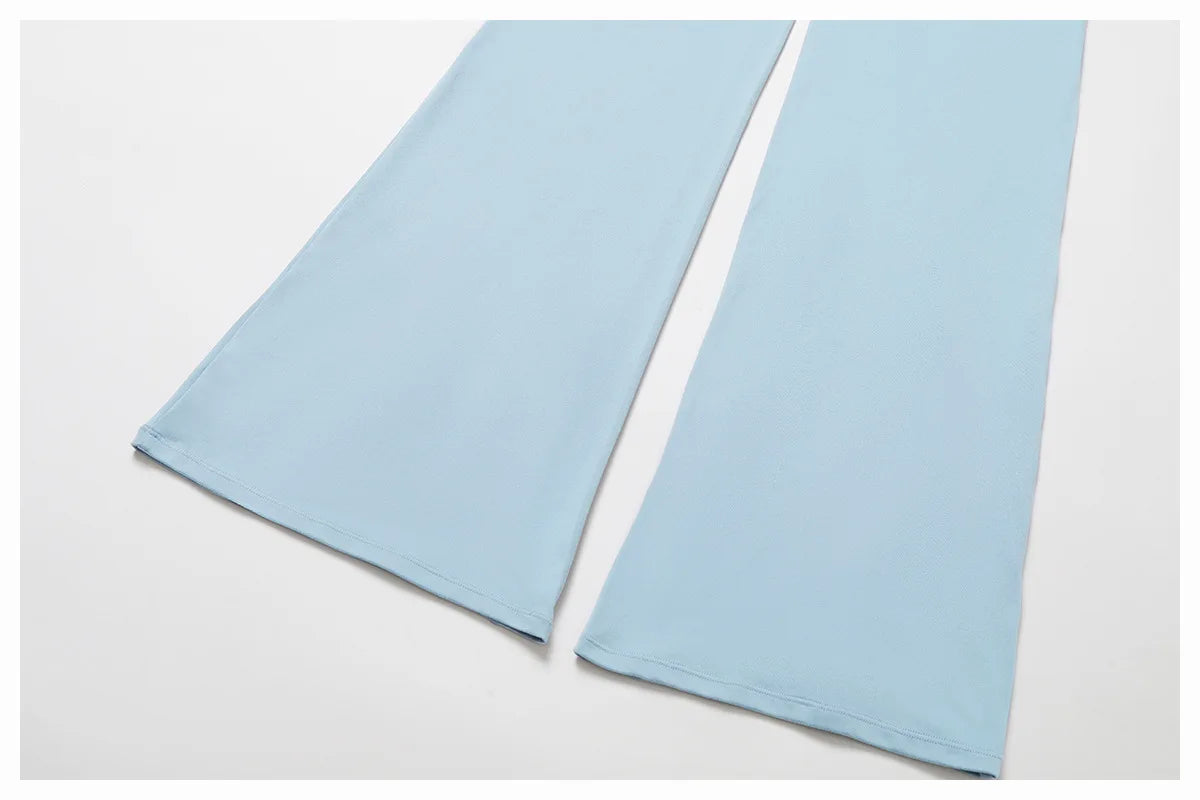 Bell-bottoms wide leg fitness Sport Leggings