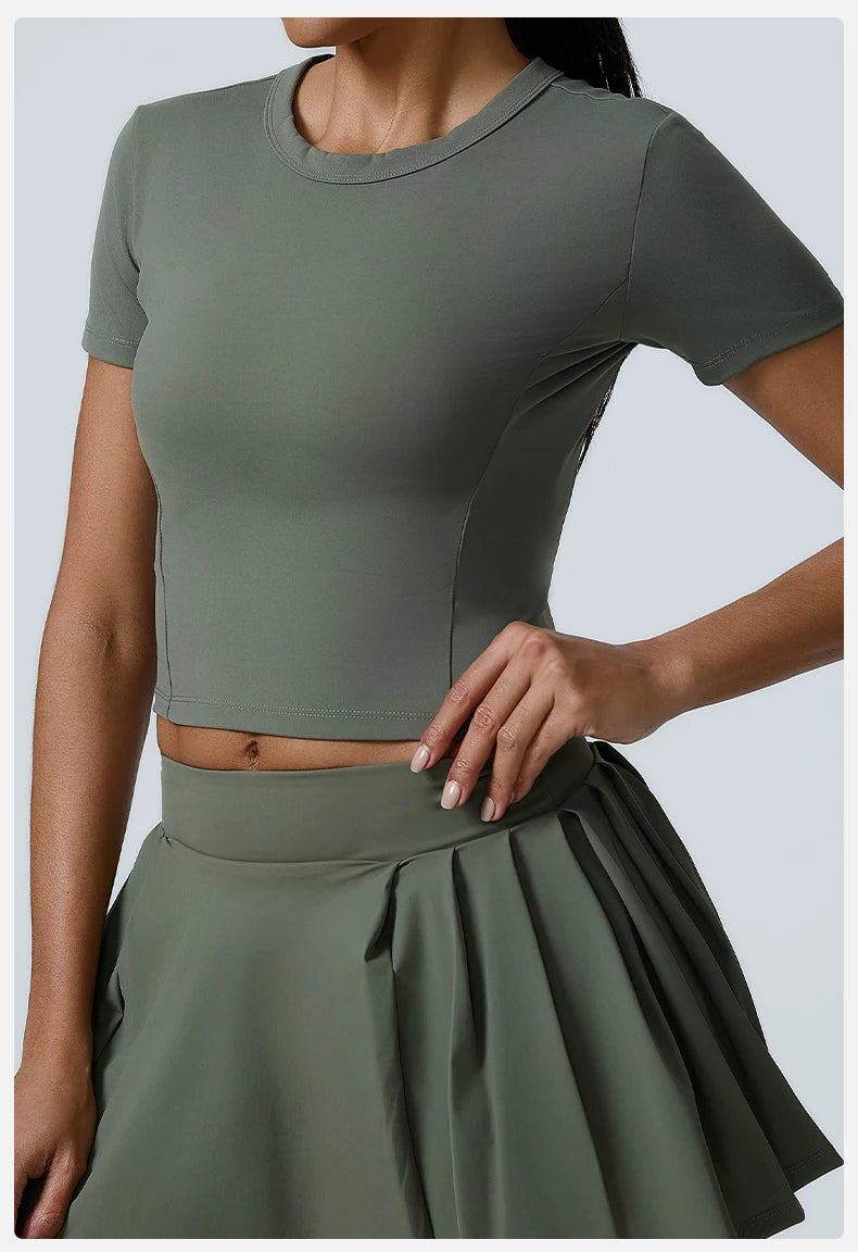 Workout Short Sleeve Yoga gym top