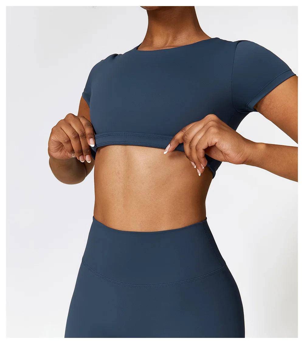 Seamless Yoga Workout Fitness Crop Top