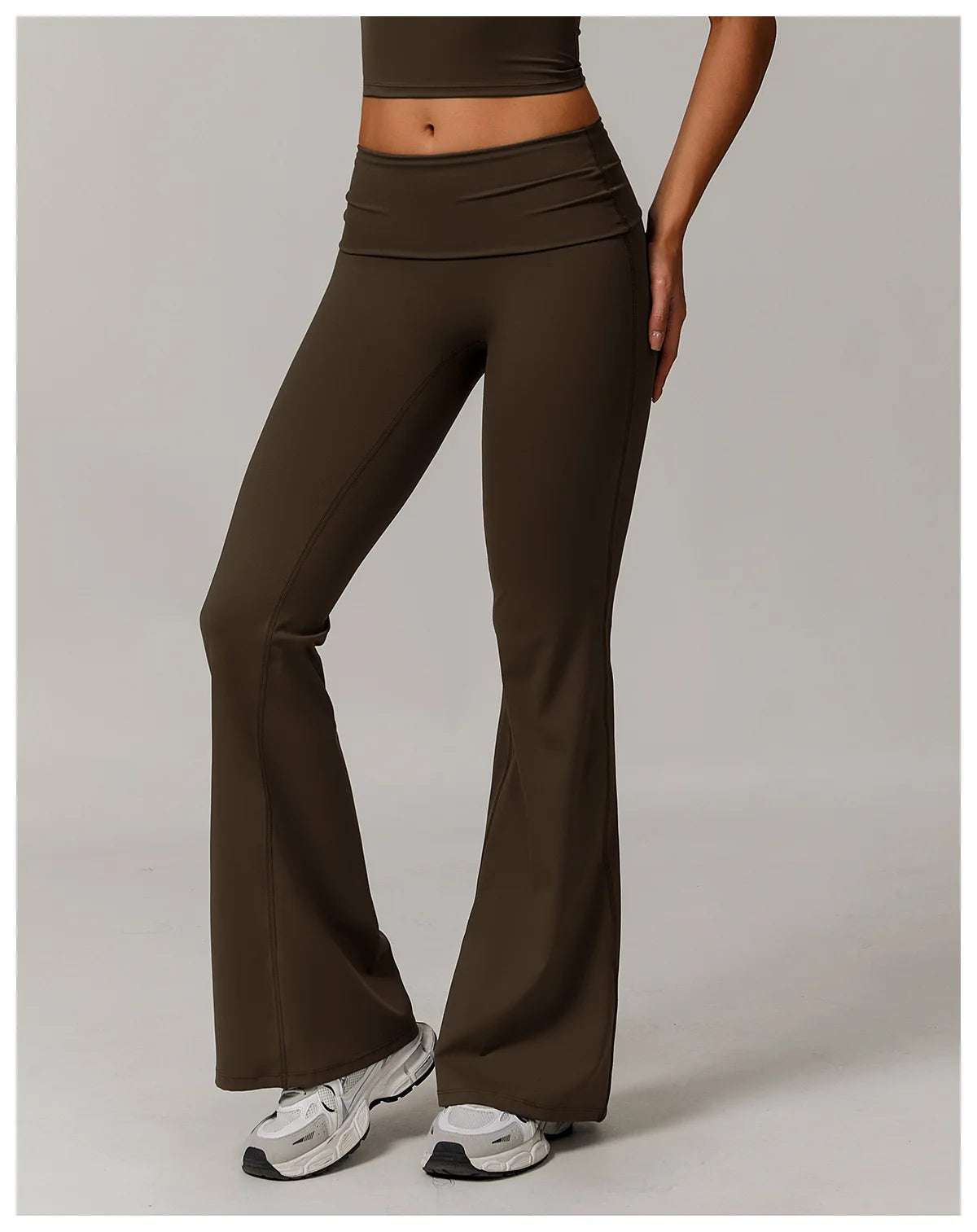 Bell-bottoms High Waist Wide Leg Fitness Workout Leggings