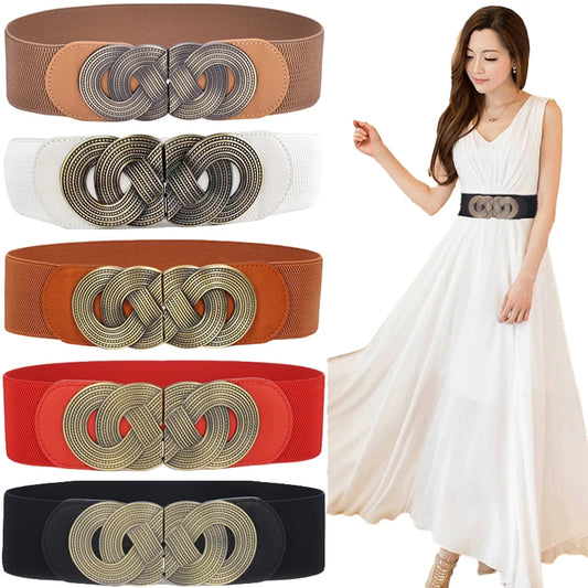 Wide Elastic retro Belt