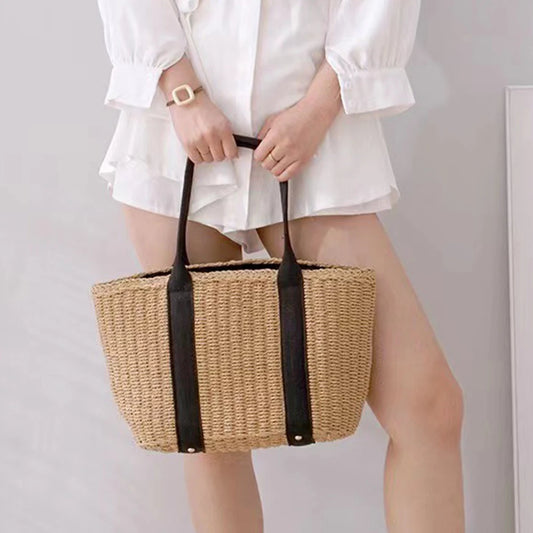 Casual summer Straw Tote Bag