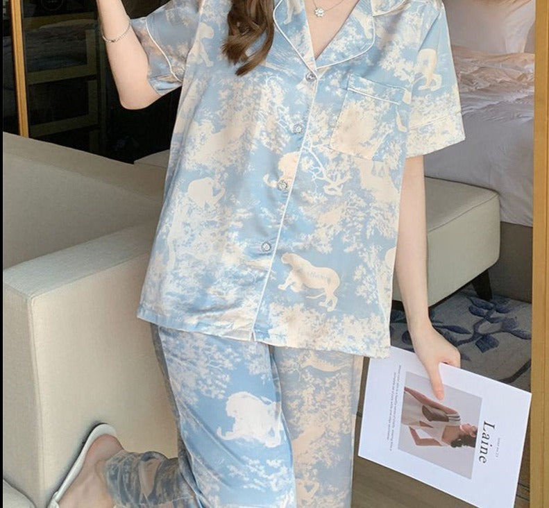 Summer Casual Loose Pyjamas Set