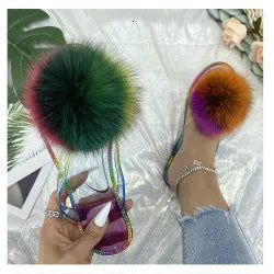 Fur Fluffy thick sole Slippers