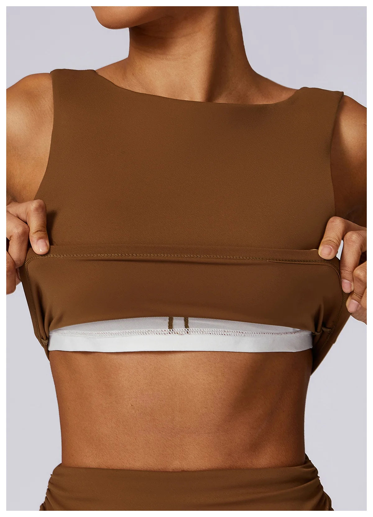 High Strength Shockproof gym workout Crop Top