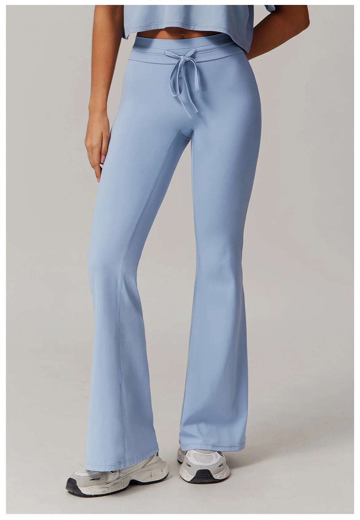 Wide Leg Bell-bottoms drawstring Sports Leggings