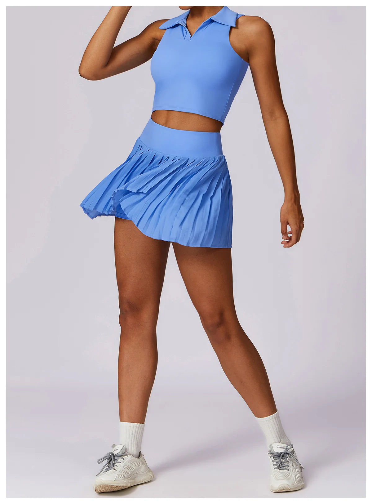 Workout Sports Skort Skirt top tennis set