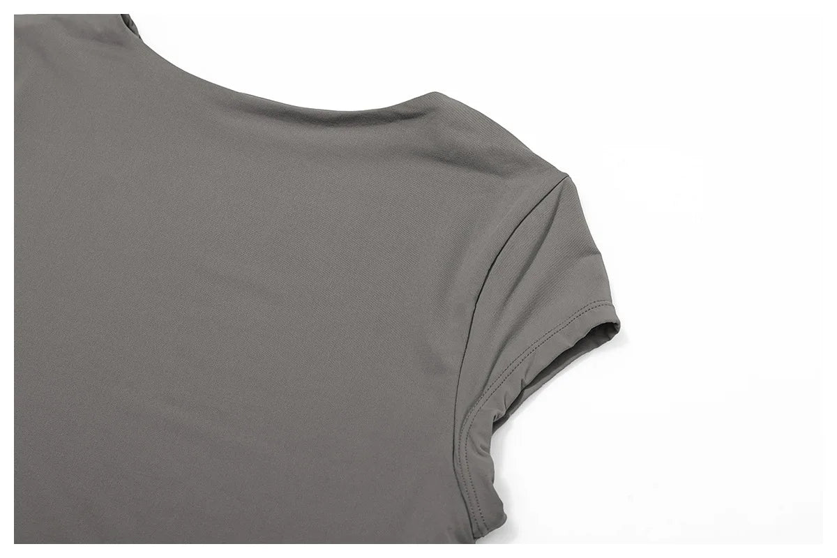 Short Sleeve Gym Workout Gym crop Tops