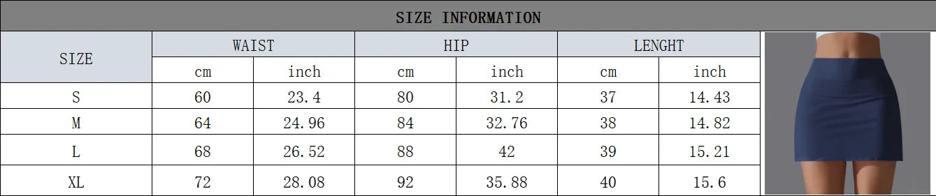 Yoga Skirt Badminton Tennis high waist shorts Skirt