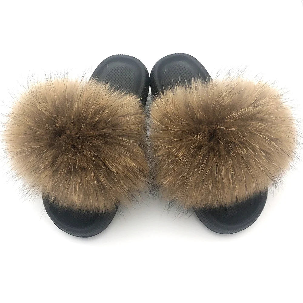 Fur Fluffy thick sole Slippers