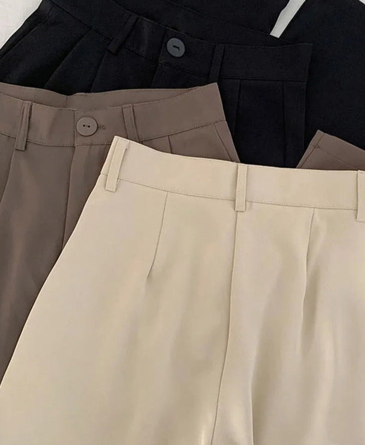 Wide leg Drape Trousers