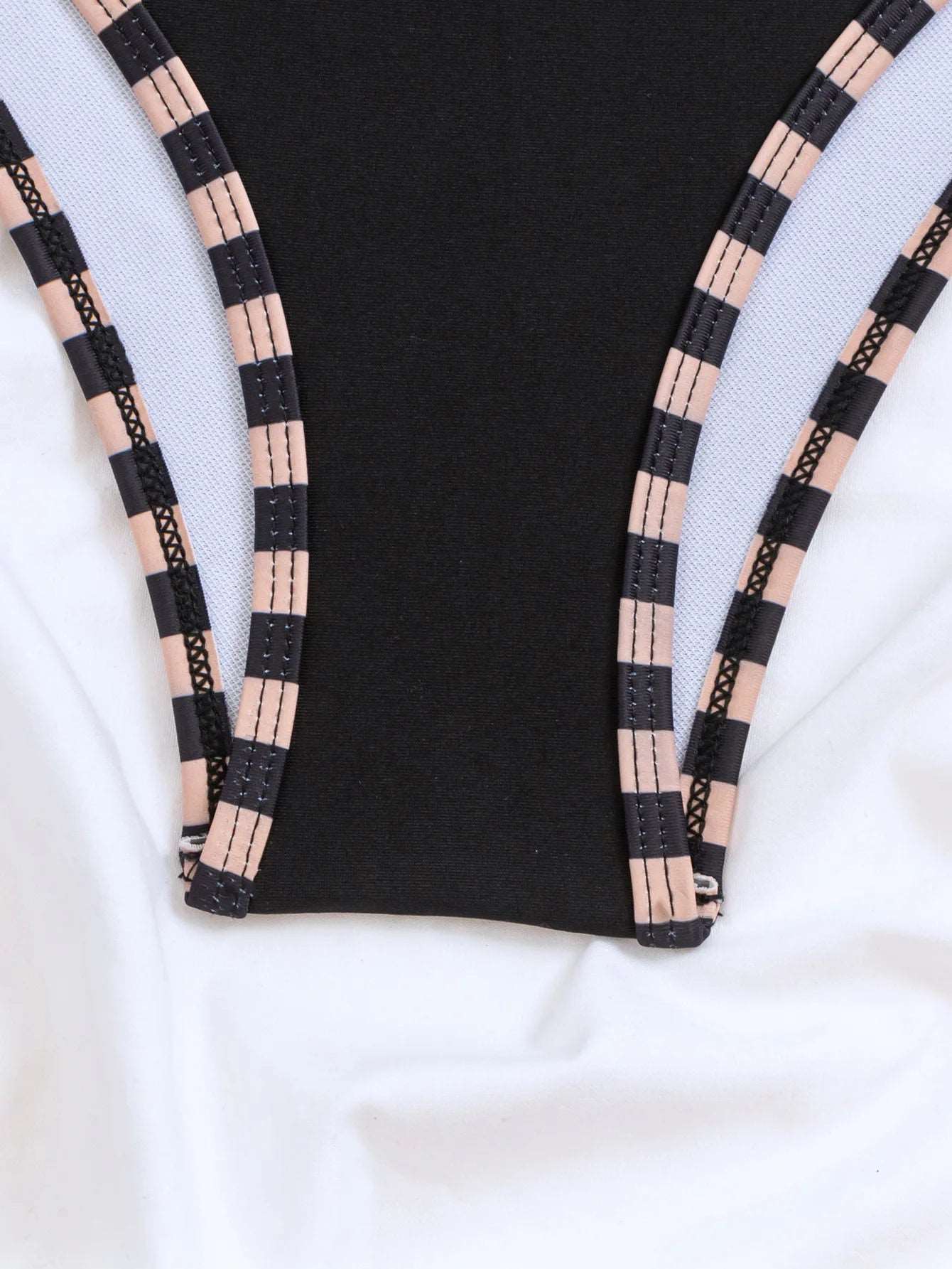 Plunge Neck One Piece Swimsuit