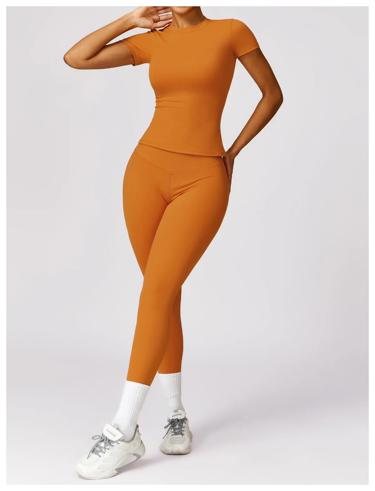 Seamless Short Sleeve Yoga Gym Top