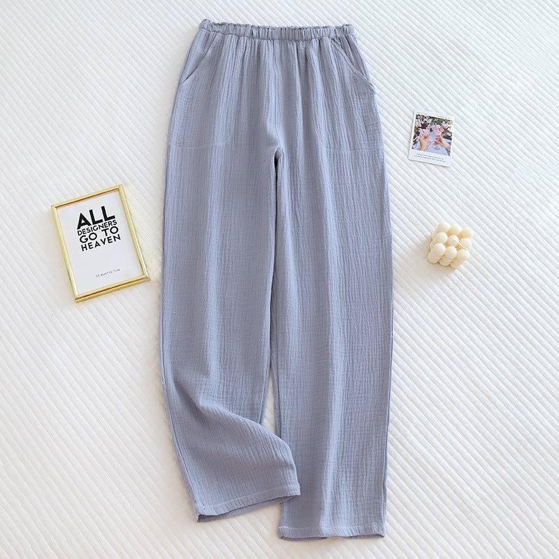 Cotton Crepe Loose lounge pyjama bottoms