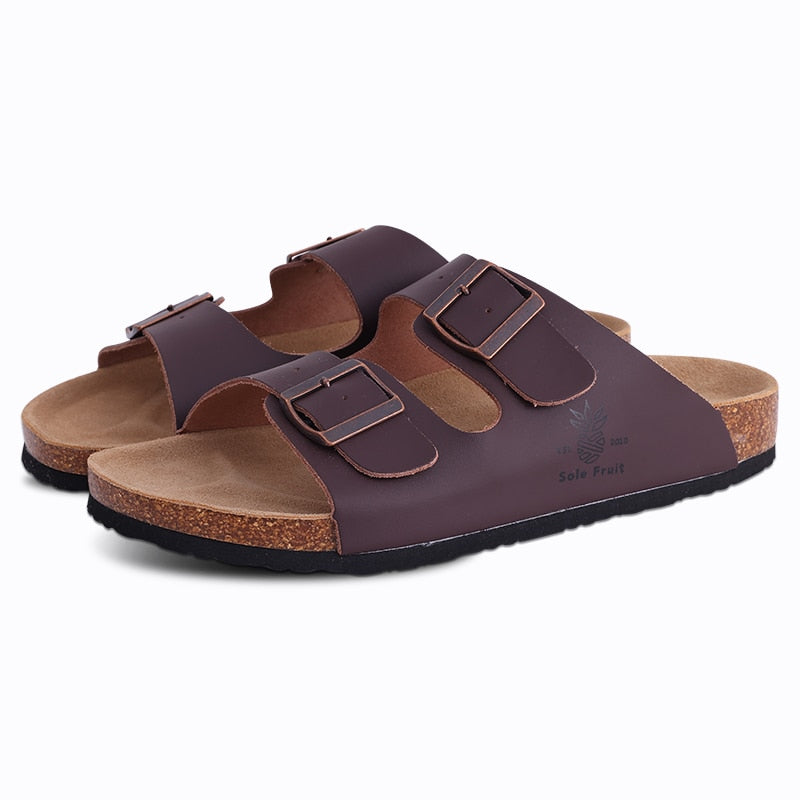 Suede Birkenstock style Mules Clogs Slippers Deep Brown 2