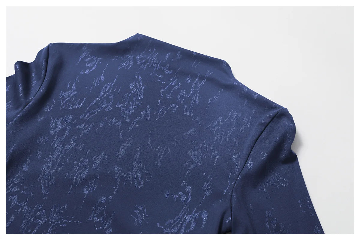 Printed Long Sleeved Sports Workout Top