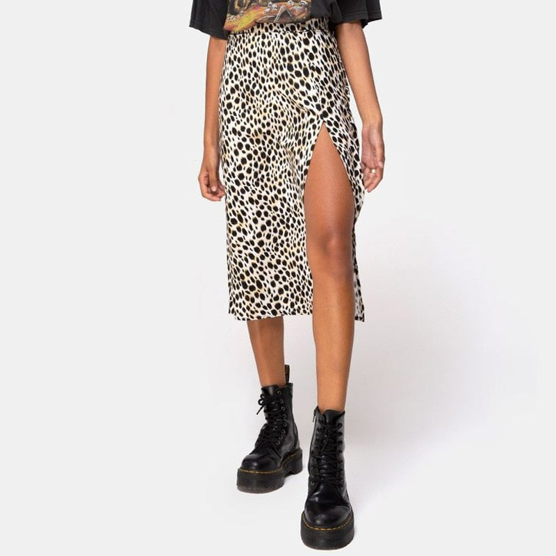 New Fashion vintage skirt light-leopard
