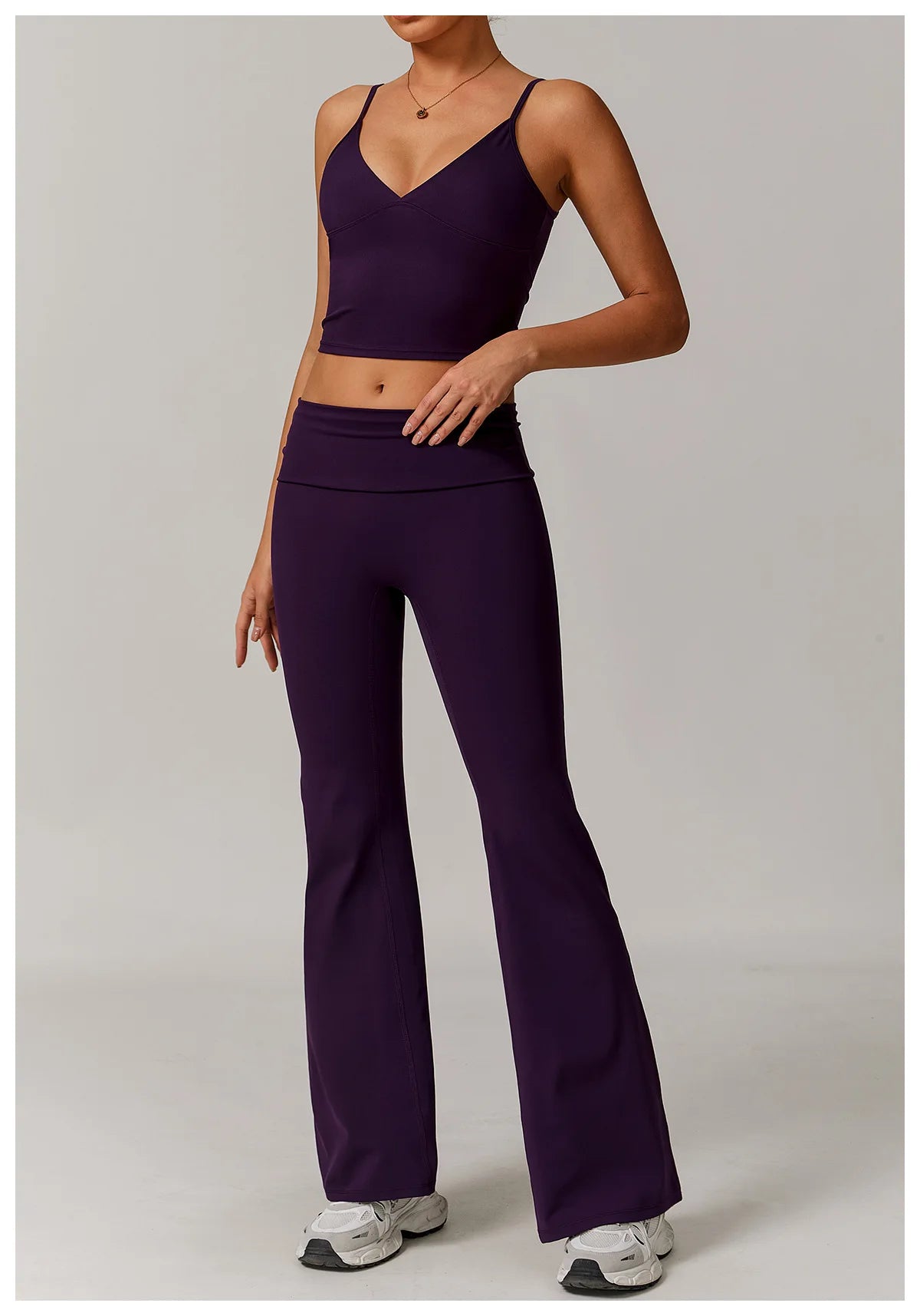 Bell-bottoms High Waist Wide Leg Fitness Workout Leggings