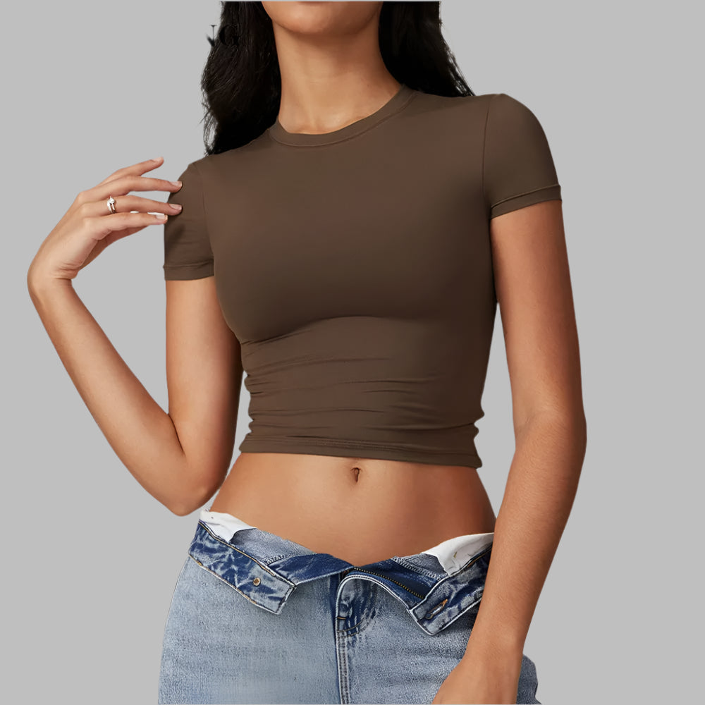 Short Sleeve Breathable Quick Dry Workout Gym Sports Yoga Top