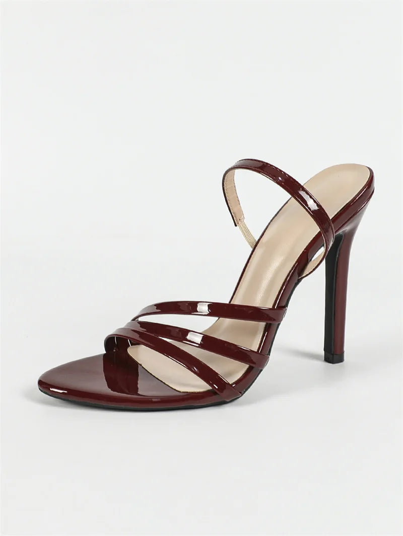Slip On Back Strap high heel Sandals