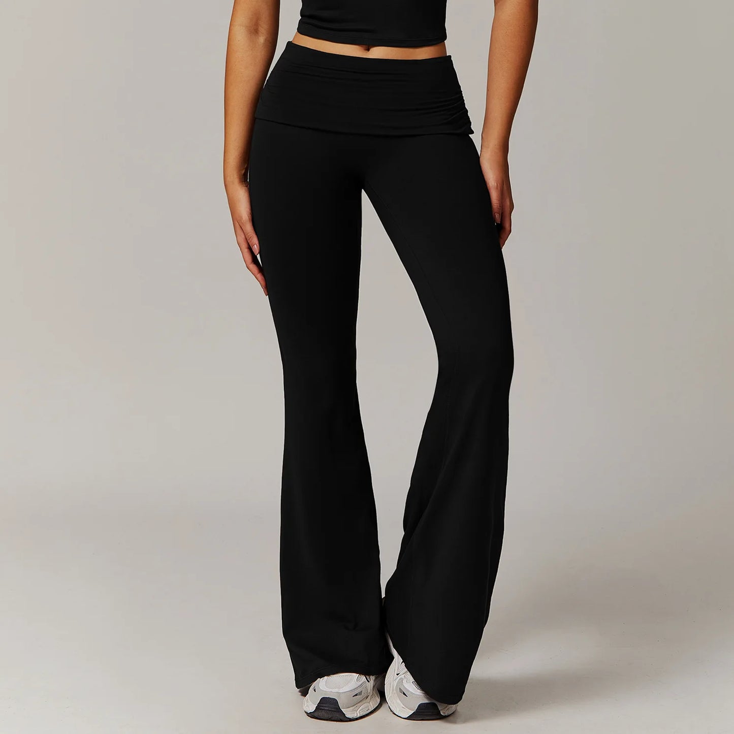 Bell-bottoms wide leg fitness Sport Leggings Advanced Black