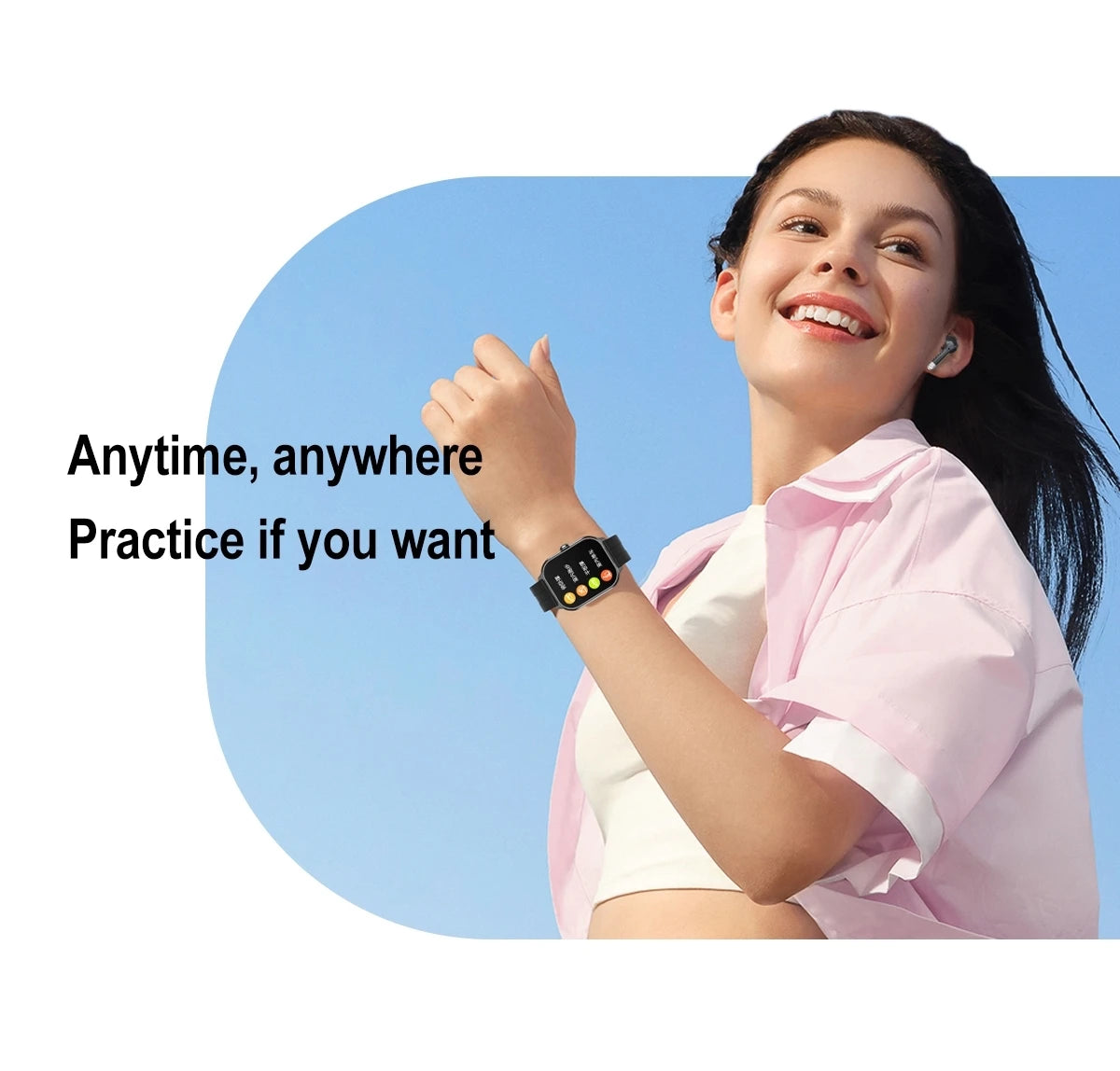 2.01 inch TWS 2-in-1 Earphones Bluetooth Call NFC Heart Rate Blood Pressure Health Monitor Music Smartwatch