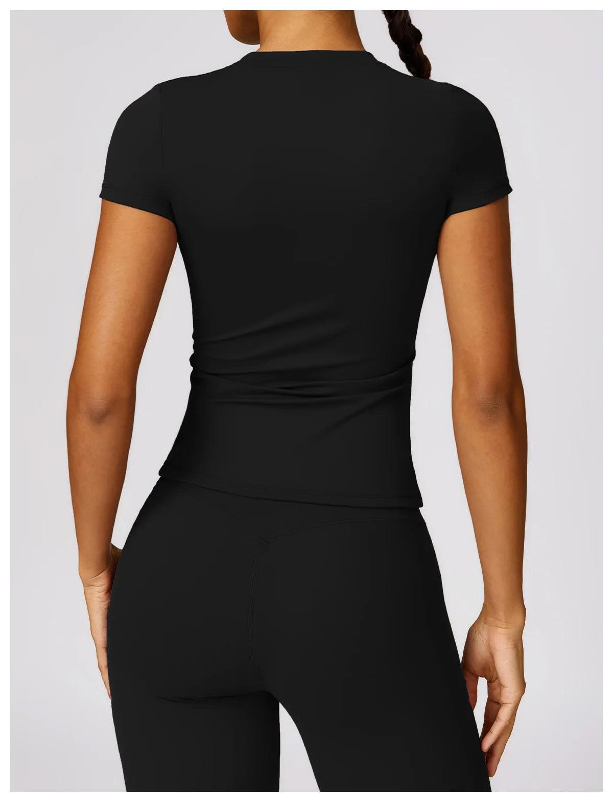 Seamless Short Sleeve Yoga Gym Top